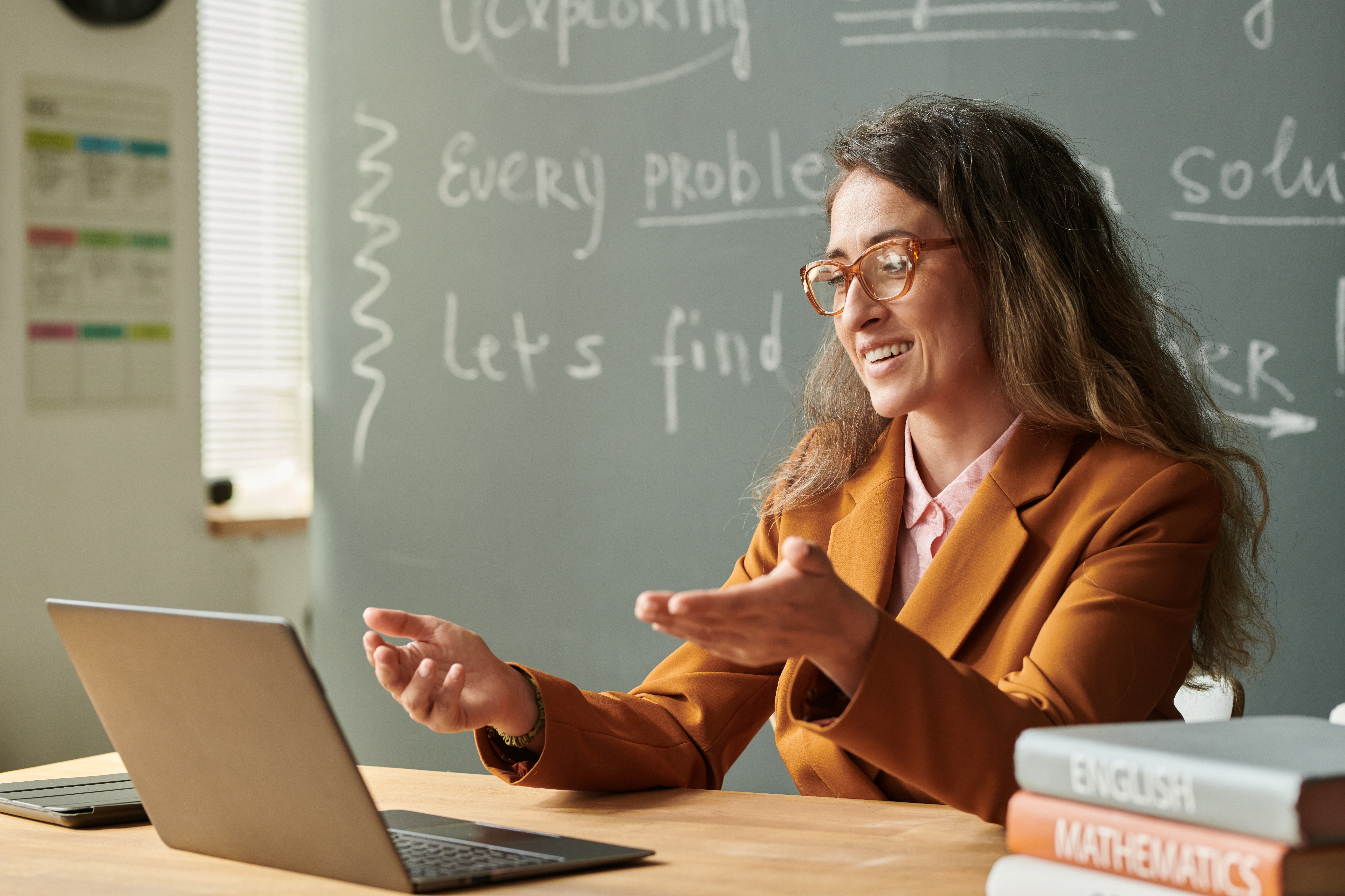 female teacher talking to video chat 2025 03 18 22 20 19 utc